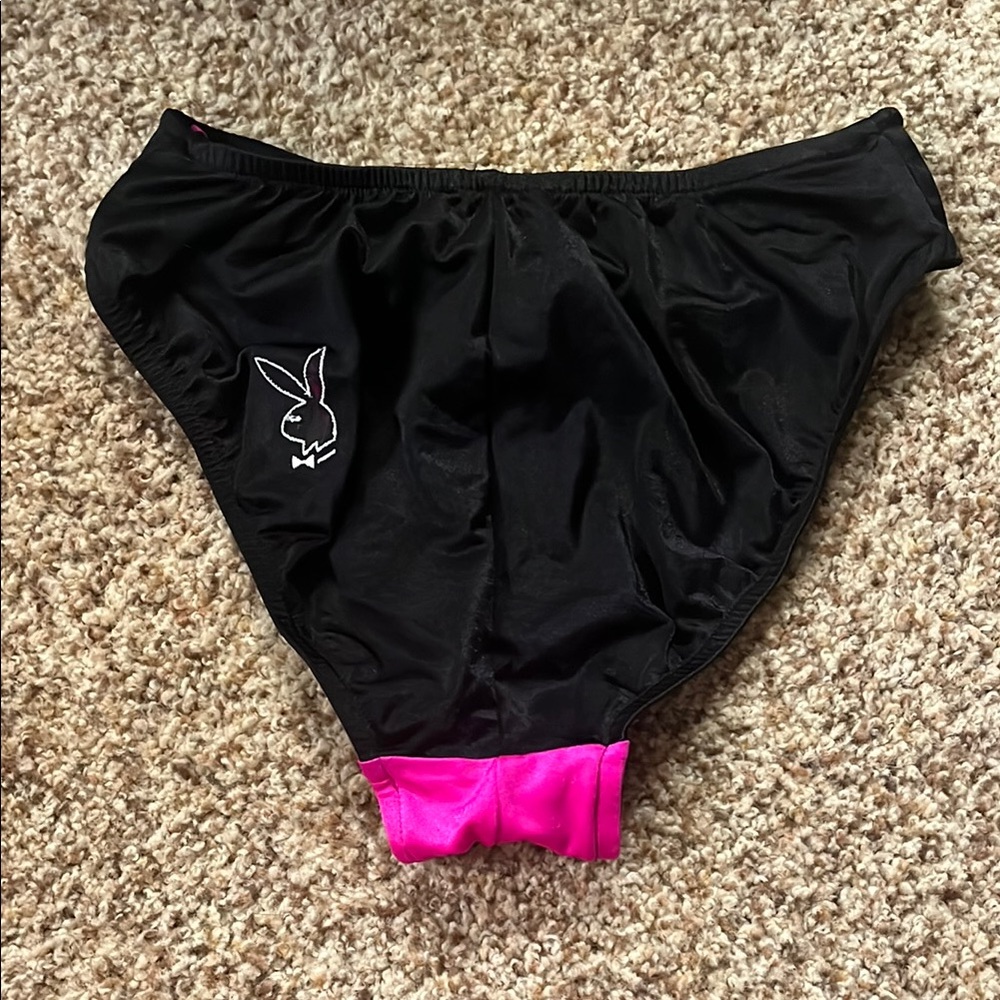 Black and Pink Playboy Bikini Bottom